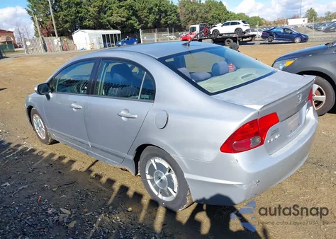 2007 Honda Civic Hybrid z USA, uszkodzony, nr VIN JHMFA36287S008961